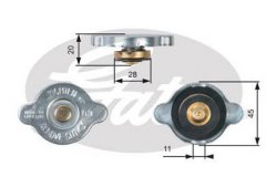 Крышка горловины радиатора TOYOTA для NISSAN ALMERA II Hatchback (N16) 1.8 2002-, код двигателя QG18DE, V см3 1769, КВт85, Л.с.116, бензин, Gates RC124
